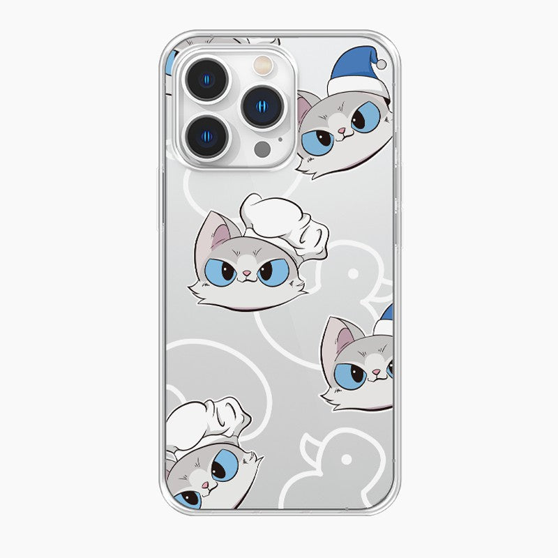 3D PUFF Phone Case Cooking Cat That Little Puff